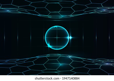 Ilustración de diseño de vectores, fondo abstracto, concepto de tecnología futurista