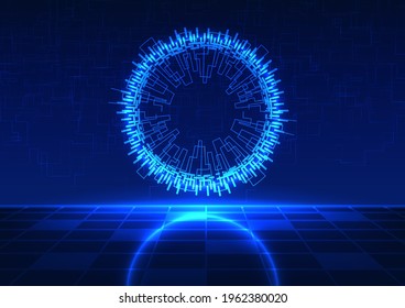 Vector design illustration,abstract background, futuristic technology concept  