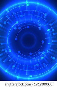 Vektordesign-Illustration, abstrakter Hintergrund, futuristisches Technologiekonzept 
