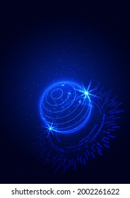 Vector design illustration,abstract background, futuristic technology concept  
