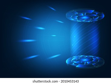 Vector design illustration,abstract background, futuristic technology concept
