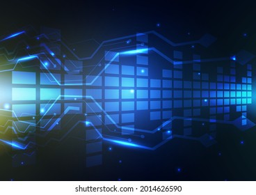 Vector design illustration,abstract background, futuristic technology concept
