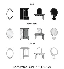 Vector design of imagery and decorative logo. Set of imagery and silver stock vector illustration.