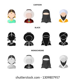 Vector design of imitator and resident icon. Set of imitator and culture vector icon for stock.