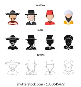 Vector design of imitator and resident icon. Collection of imitator and culture vector icon for stock.