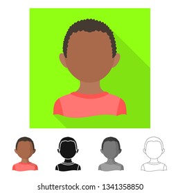 Vector design of imitator and resident icon. Set of imitator and culture vector icon for stock.
