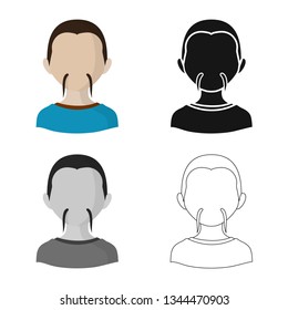 Vector design of imitator and resident icon. Collection of imitator and culture stock vector illustration.