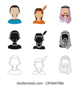 Vector design of imitator and resident icon. Collection of imitator and culture stock vector illustration.
