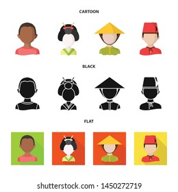 Vector design of imitator and resident icon. Set of imitator and culture stock vector illustration.
