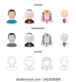 Vector design of imitator and resident icon. Collection of imitator and culture stock vector illustration.