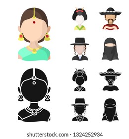 Vector design of imitator and resident logo. Collection of imitator and culture vector icon for stock.