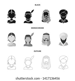 Vector design of imitator and resident logo. Collection of imitator and culture vector icon for stock.