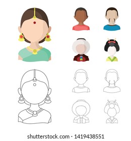 Vector design of imitator and resident logo. Collection of imitator and culture stock symbol for web.