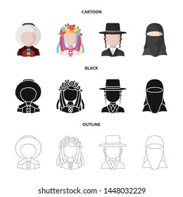 Vector design of imitator and resident logo. Set of imitator and culture vector icon for stock.