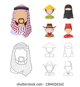 Vector design of imitator and resident sign. Collection of imitator and culture stock vector illustration.