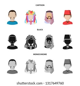 Vector design of imitator and resident sign. Set of imitator and culture vector icon for stock.