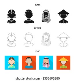 Vector design of imitator and resident sign. Collection of imitator and culture vector icon for stock.
