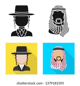 Vector design of imitator and resident sign. Collection of imitator and culture vector icon for stock.