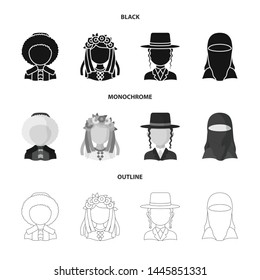 Vector design of imitator and resident sign. Collection of imitator and culture vector icon for stock.