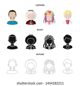 Vector design of imitator and resident sign. Set of imitator and culture vector icon for stock.