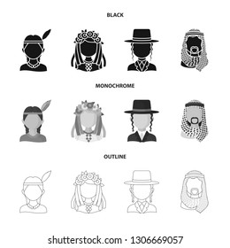 Vector design of imitator and resident symbol. Collection of imitator and culture vector icon for stock.