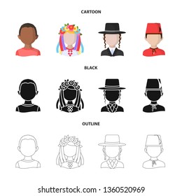 Vector design of imitator and resident symbol. Set of imitator and culture stock vector illustration.