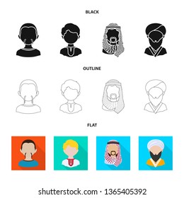 Vector design of imitator and resident symbol. Collection of imitator and culture stock vector illustration.