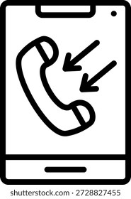 Vector Design Inbound Calls Icon Style