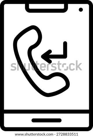Vector Design Inbound Calls Icon Style