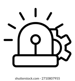 Estilo de icono de gestión de incidentes de diseño de Vector