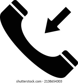 Vector Design Incoming Call Icon Style