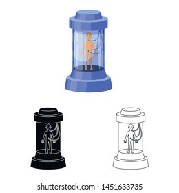 Vector design of incubator and biology logo. Collection of incubator and equipment stock vector illustration.