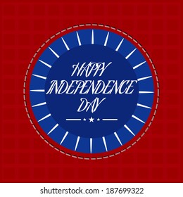 Vector design for Independence day of America.