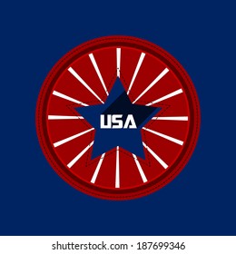 Vector design for Independence day of America.