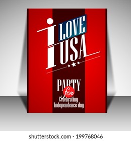 Vector design for independence day party.