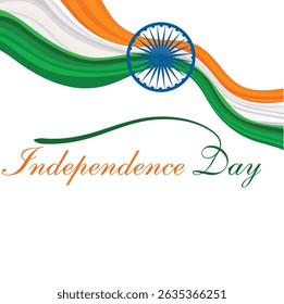 Vector design of Indian flag, An illustration of tricolour, A vector art of Indian pride colours