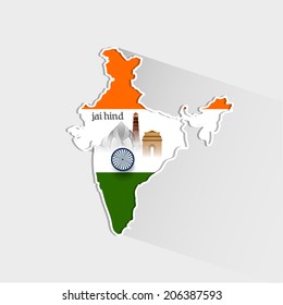 Vector design for Indian independence day.