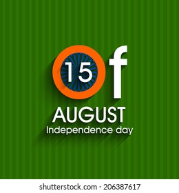 Vector design for Indian independence day.