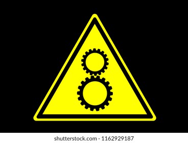 vector design of industrial sign with information symbol