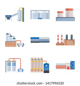 Vector design of industry and building symbol. Set of industry and construction vector icon for stock.