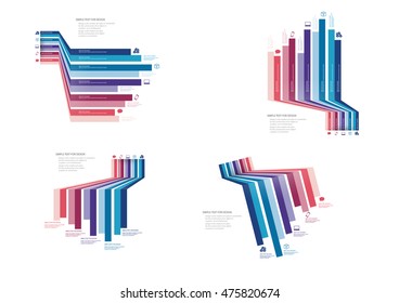 Vector design of infographic business chart