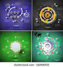 Vector design of infographic templates