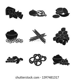 Vector design  ingredient and organic   icon. Collection  ingredient and product vector icon for stock.