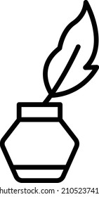 Vector Design Inkwell Icon Style