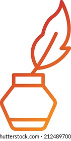 Vektordesign-Inkwell-Symbolstil