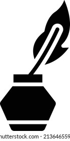 Vector Design Inkwell Icon Style