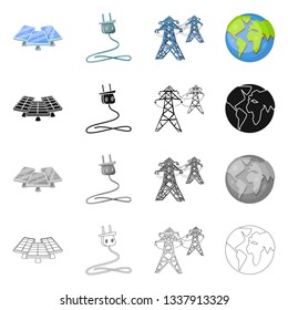 Vector design of innovation and technology  icon. Set of innovation and nature  vector icon for stock.