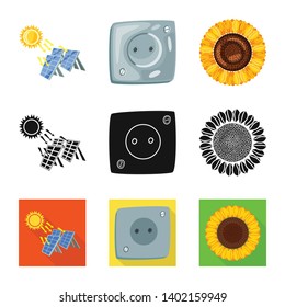 Vector design of innovation and technology  icon. Set of innovation and nature  stock symbol for web.