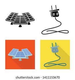 Vector design of innovation and technology  icon. Collection of innovation and nature  stock symbol for web.