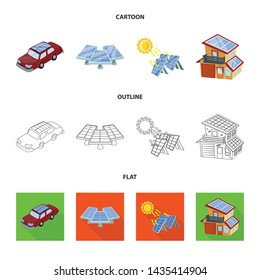 Vector design of innovation and technology icon. Collection of innovation and nature stock vector illustration.